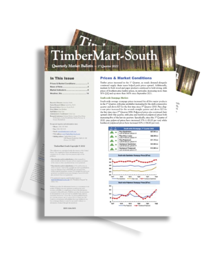 quarterly bulletin timber reports tms